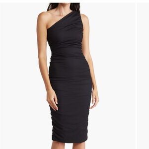 Love by Design one shoulder body-con midi dress